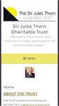 Mobile Screenshot of julesthorntrust.org.uk