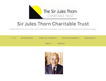 Tablet Screenshot of julesthorntrust.org.uk